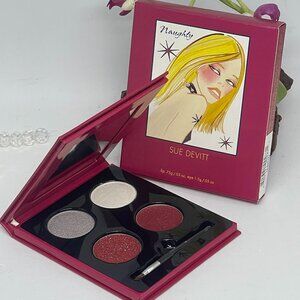 Sue Devitt Naughty Silky Eye Shadow + Lip Gloss Palette - 4 Colors - New in Box